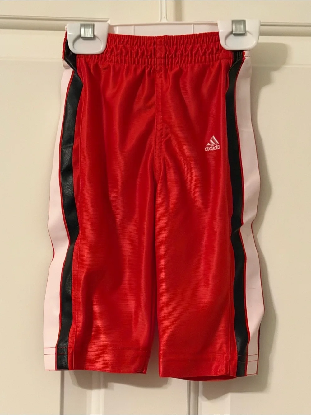 adidas Red and Black Kids Wisconsin Football Jersey & Pants Set
